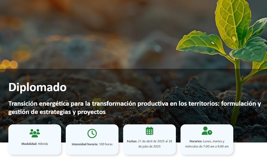  Convocatoria del diplomado de Transición energética 